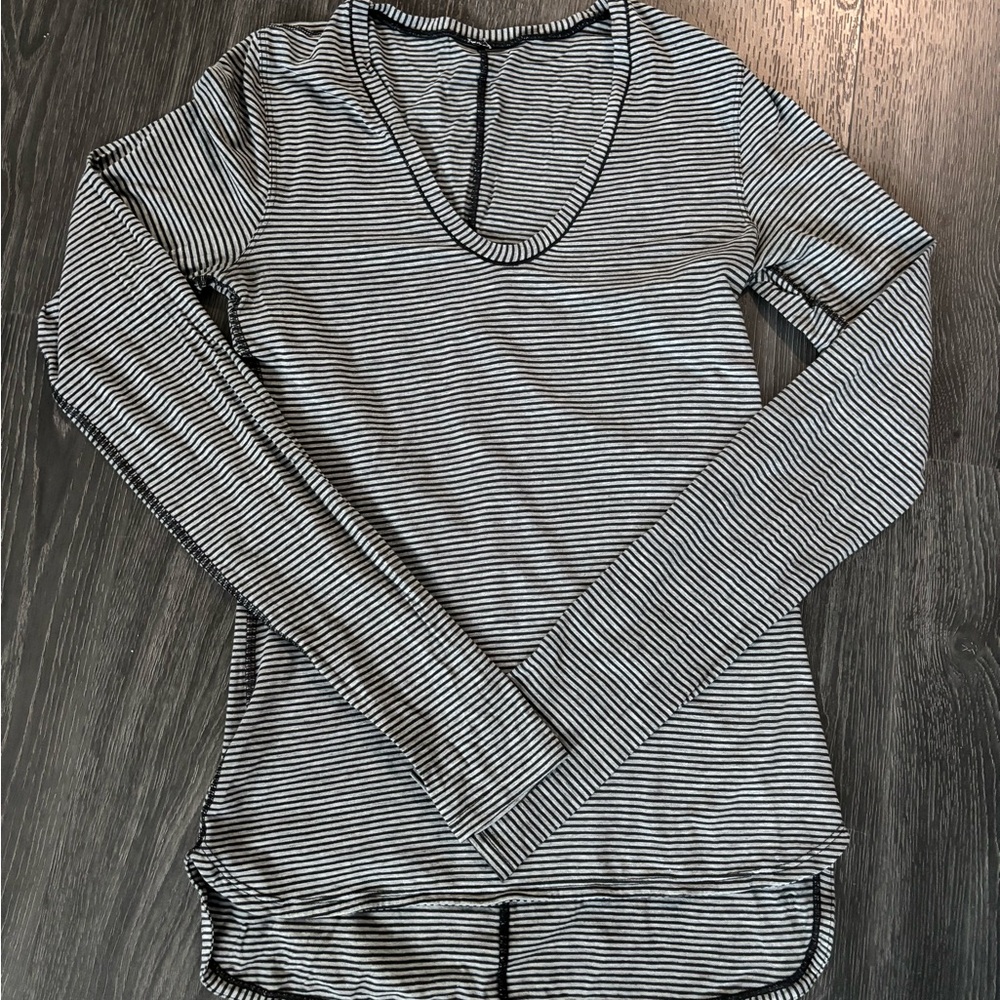 Lululemon Striped Long Sleeve Women's Top